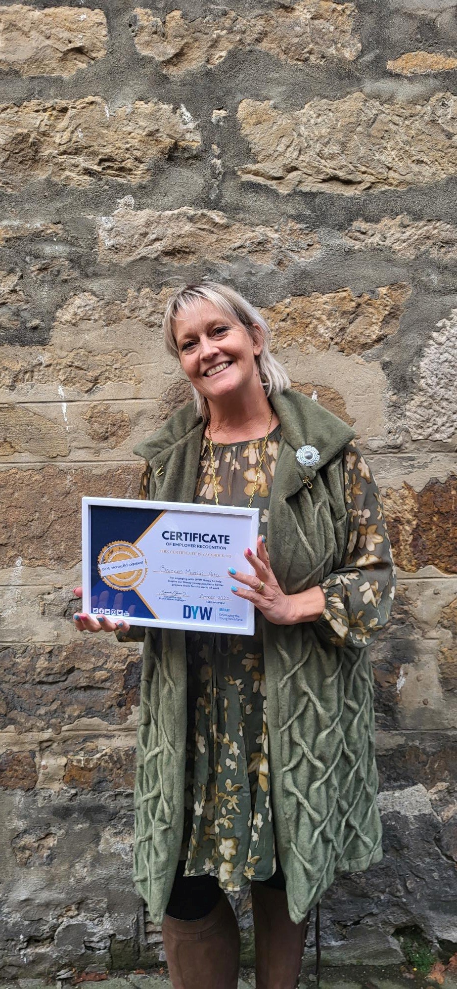 Inspiring the next generation: Sansum Martial Arts named DYW Moray’s Employer of the Month